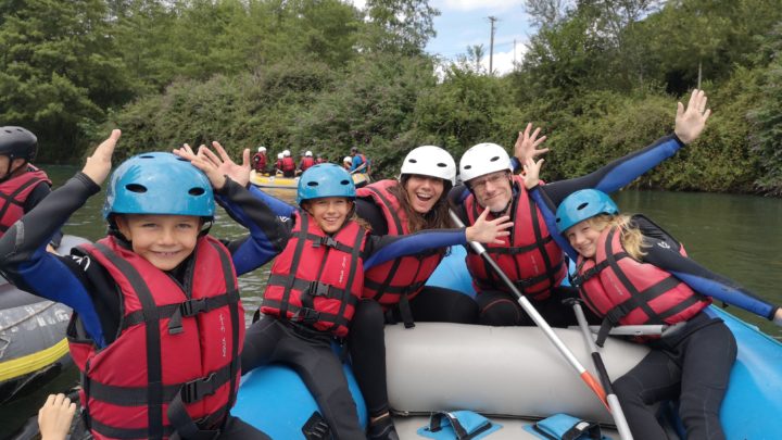 Rafting en famille