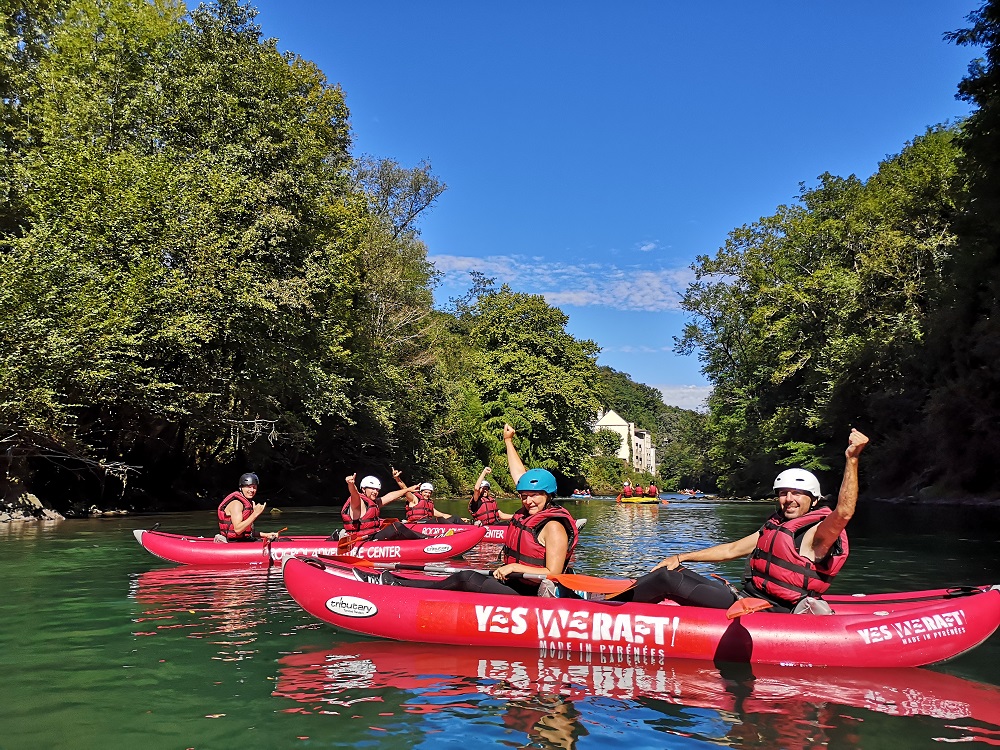 balade canoe rafting lestelle lourdes